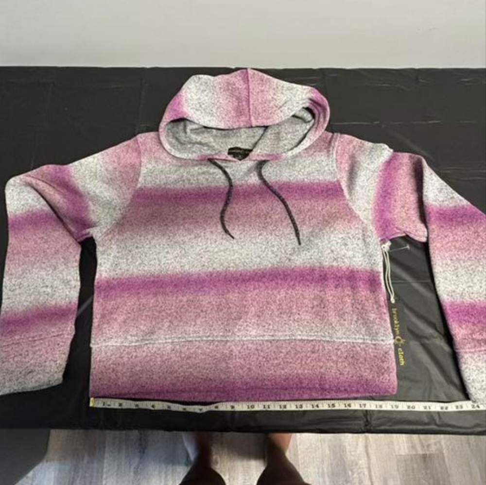 Brooklyn Cloth Pink and Gray Jacket with Cozy Knit Texture